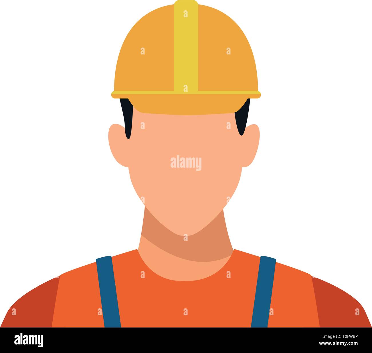 Construction worker avatar profile colorful Stock Vector Image & Art ...