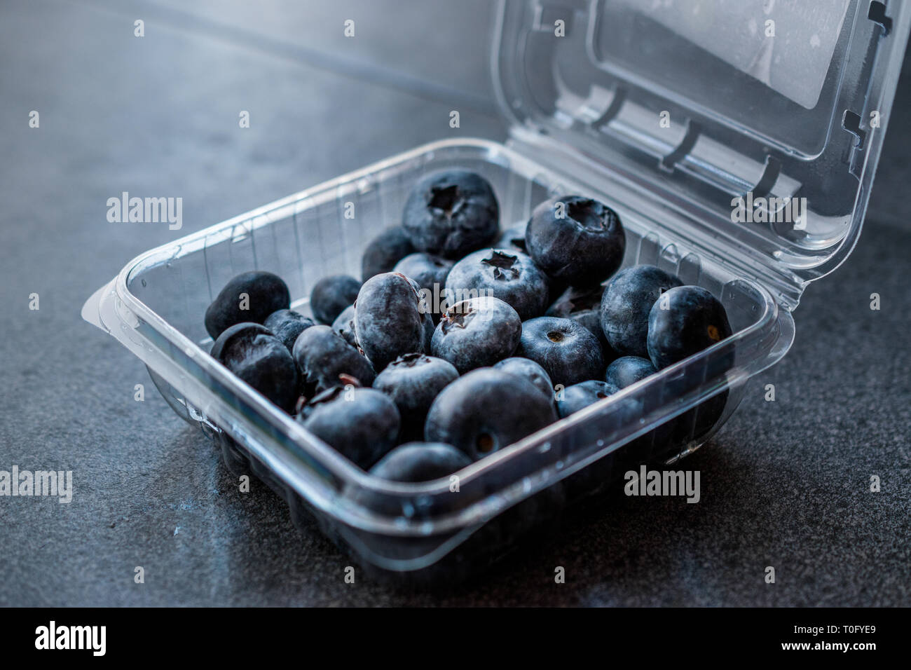 Blueberries / Fresh Raw Organic Berries Blueberry in Plastic Box