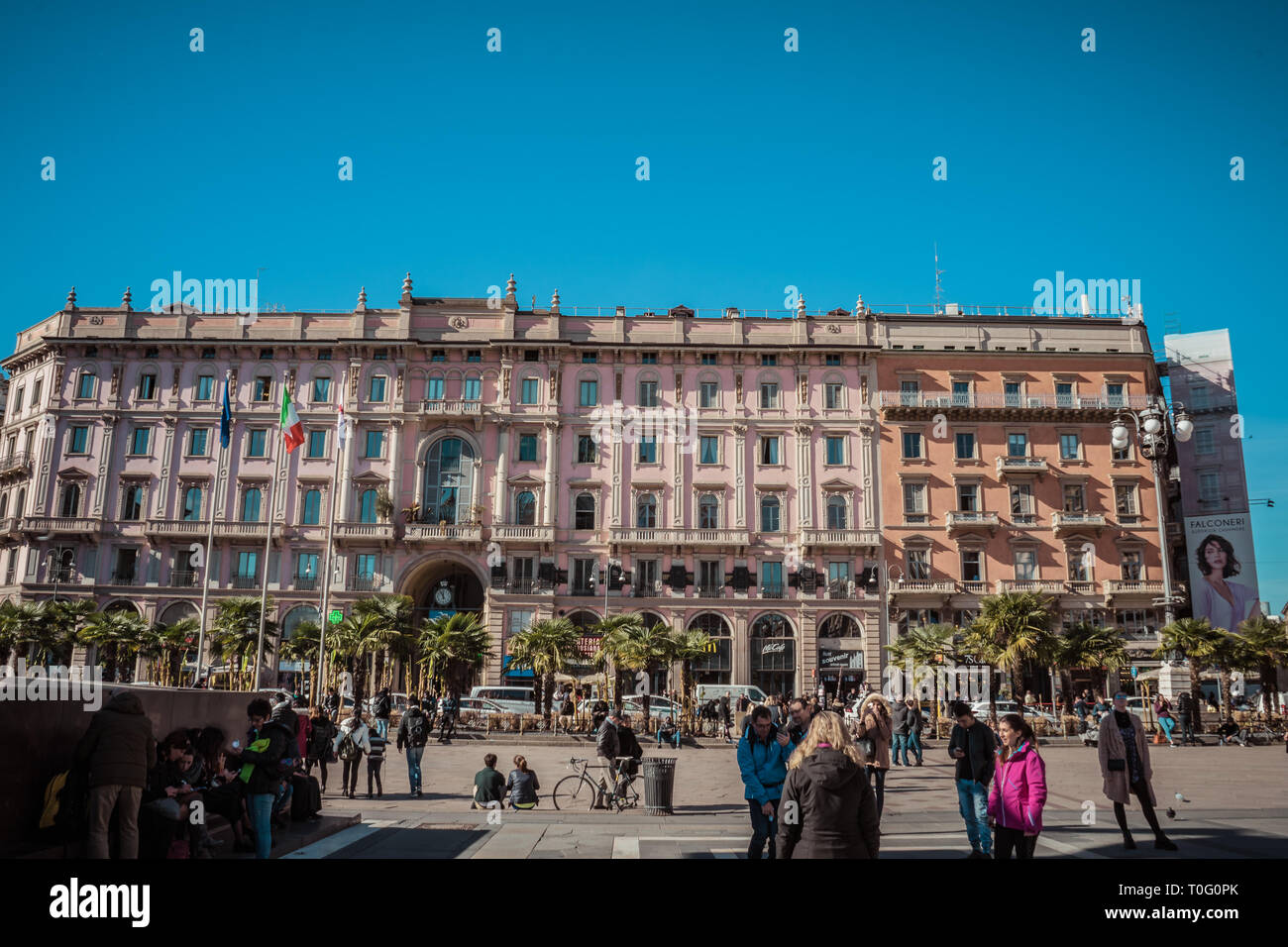 Central square, Milan, Italy Stock Photo