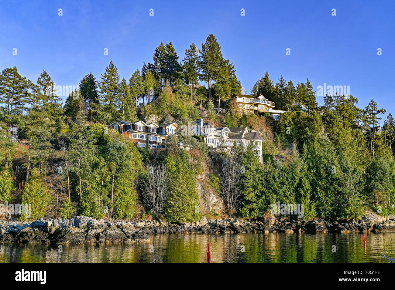 Luxury homes overlooking Eagle Harbour, West Vancouver, British