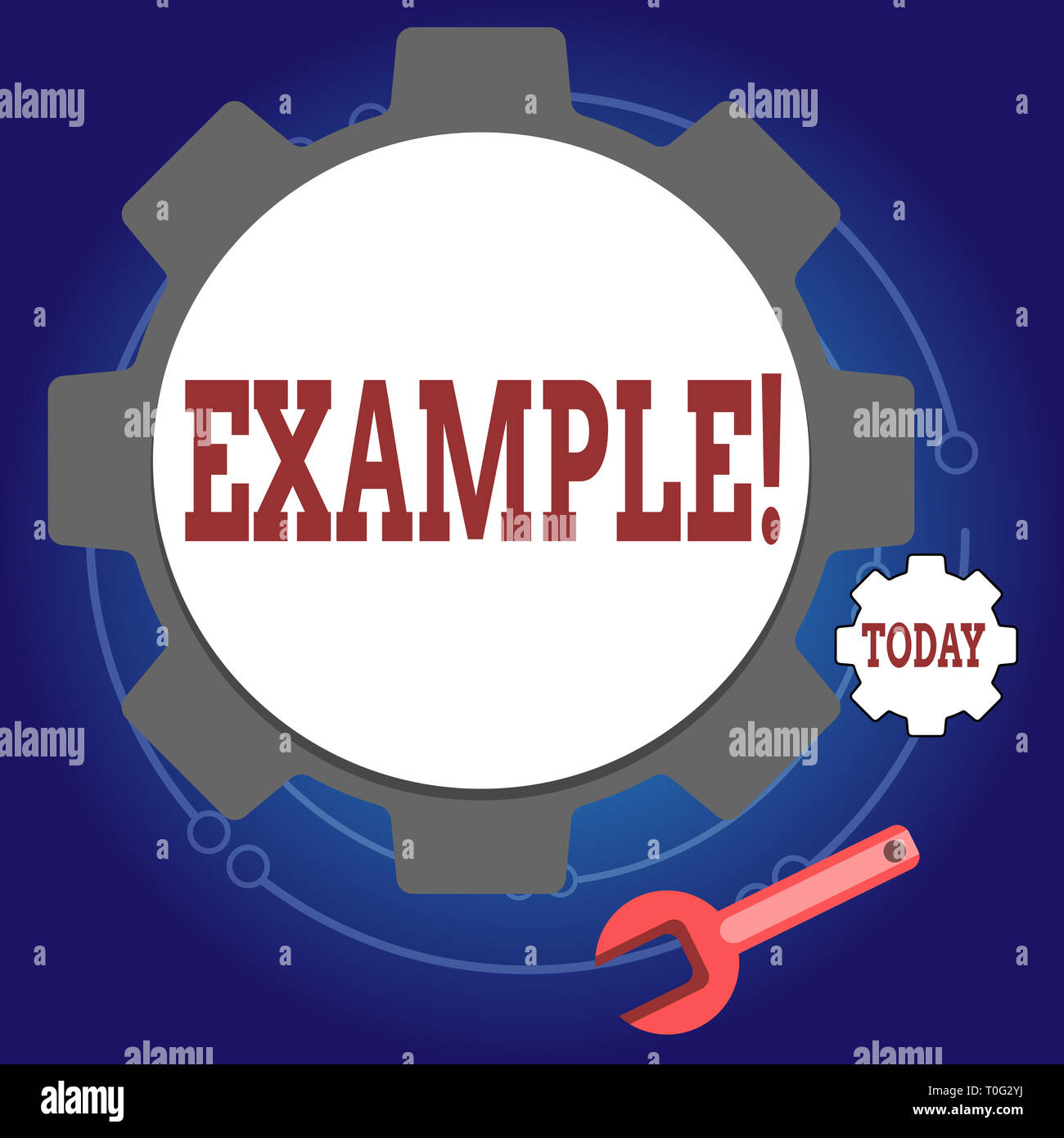 Writing note showing Example. Business concept for Illustration Sample ...
