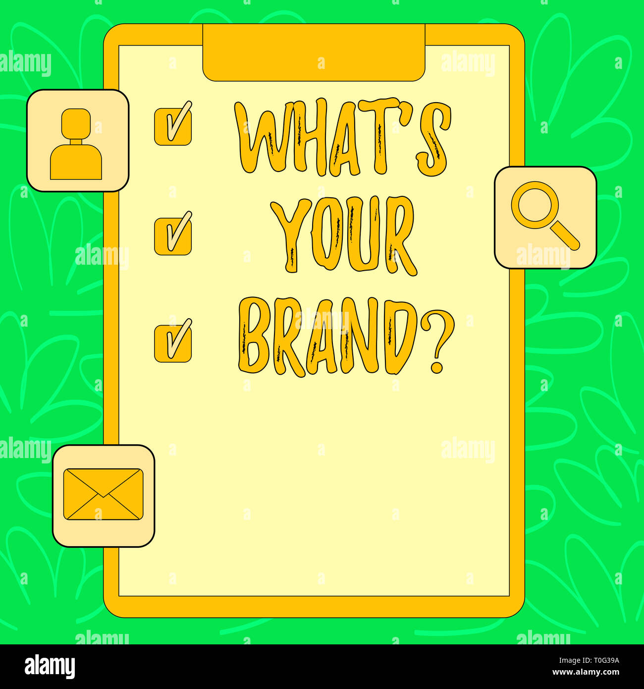 Conceptual Hand Writing Showing What S Your Brandquestion Concept