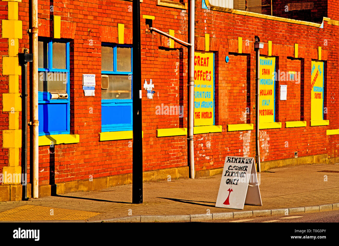 Sheffield, Commercial building, England Stock Photo Alamy