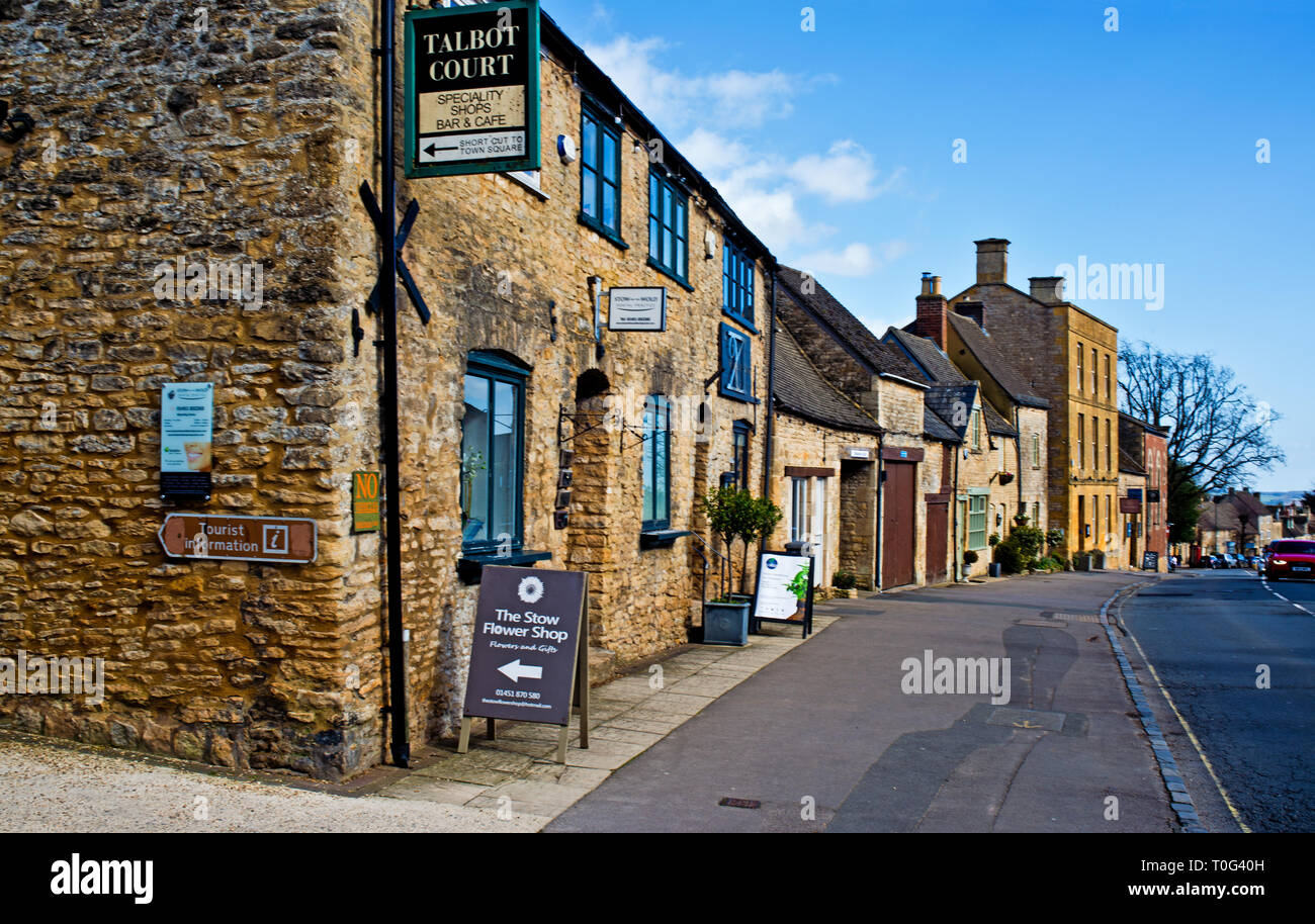Stow on the Wold, Cotswolds, Talbot Court, Gloucestershire, England Stock Photo