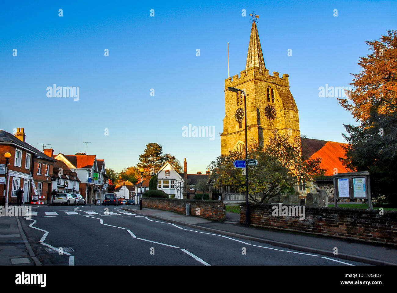 Surrey, UK, 1 November 2012: Chobham Stock Photo