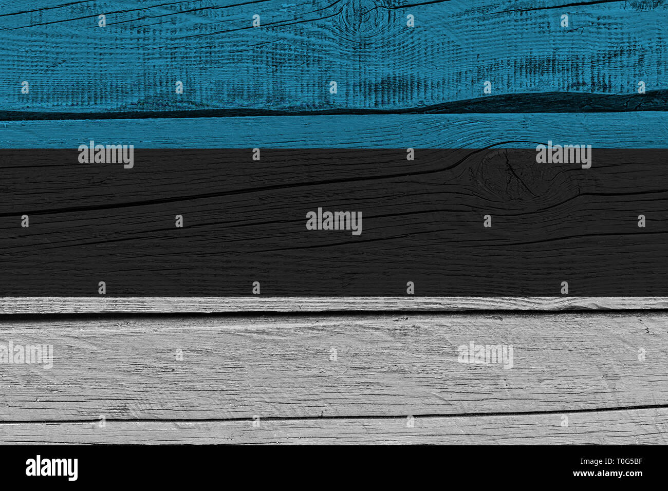 Estonia flag painted on old wood plank. Patriotic background. National ...