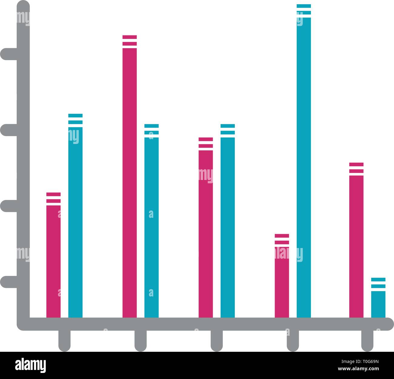 Isolated business data graph Stock Vector Image & Art - Alamy