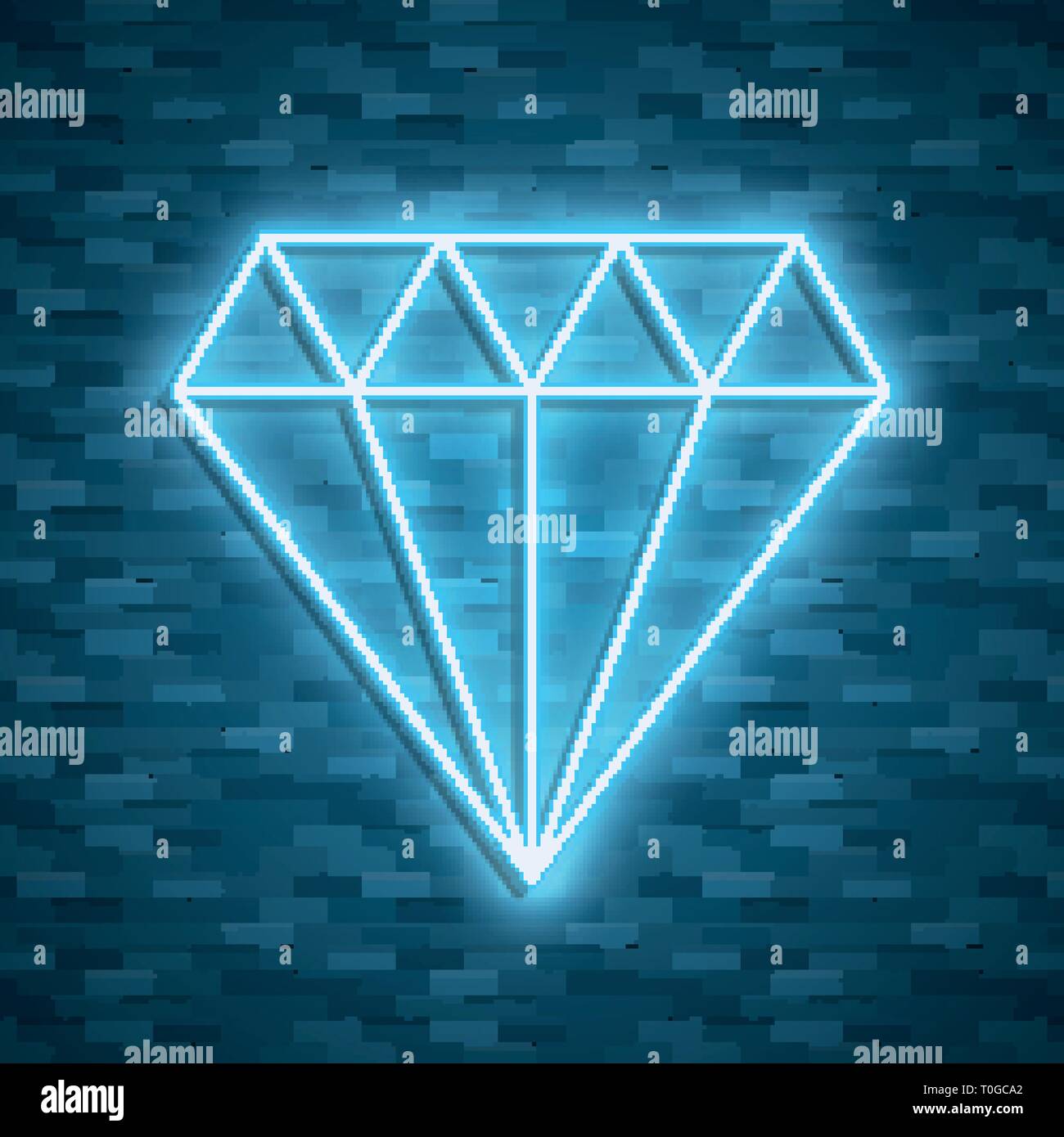 Jewelry heart. Gemstones shaped. Colorful diamond. Vector illustration,  clip art, Stock vector