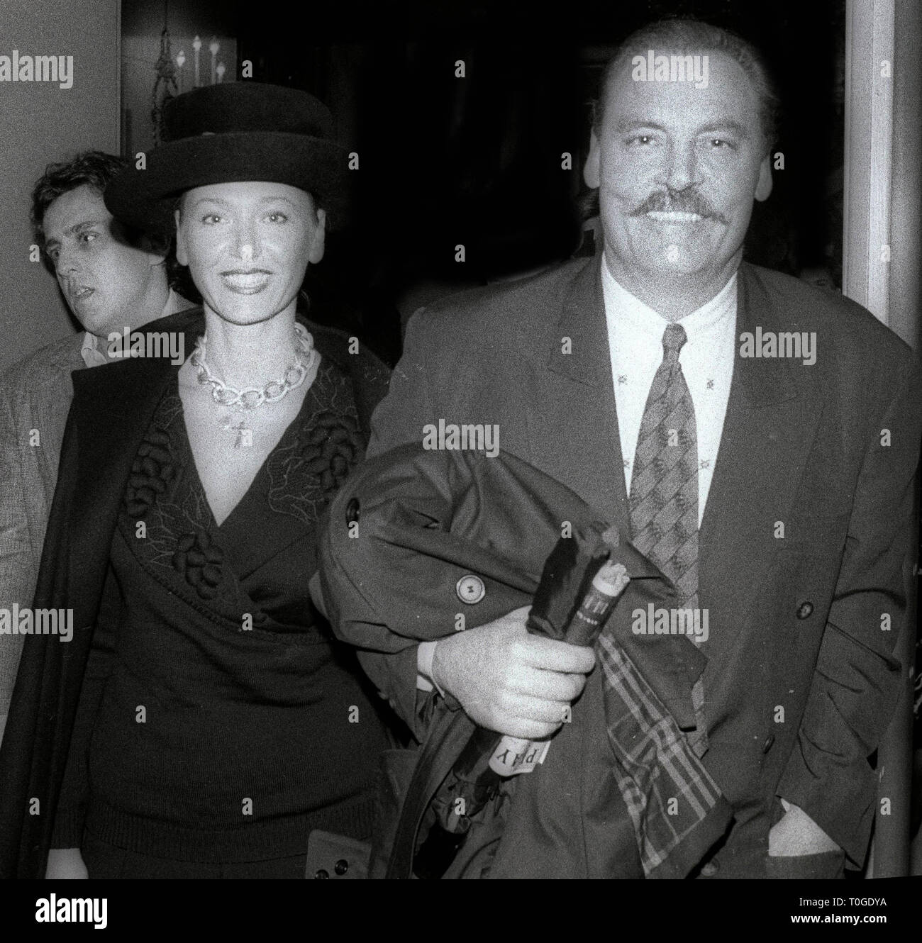 Stacy Keach and wife Malgosia Tomassi 1987 Photo By John Barrett/PHOTOlink Stock Photo