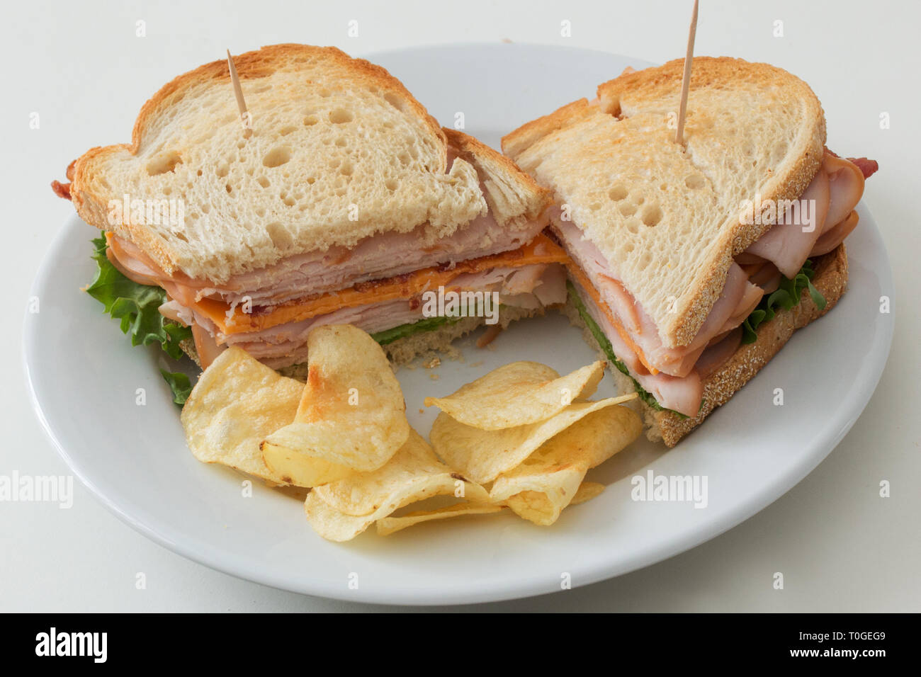 Bacon and turkey club sandwich hires stock photography and images Alamy
