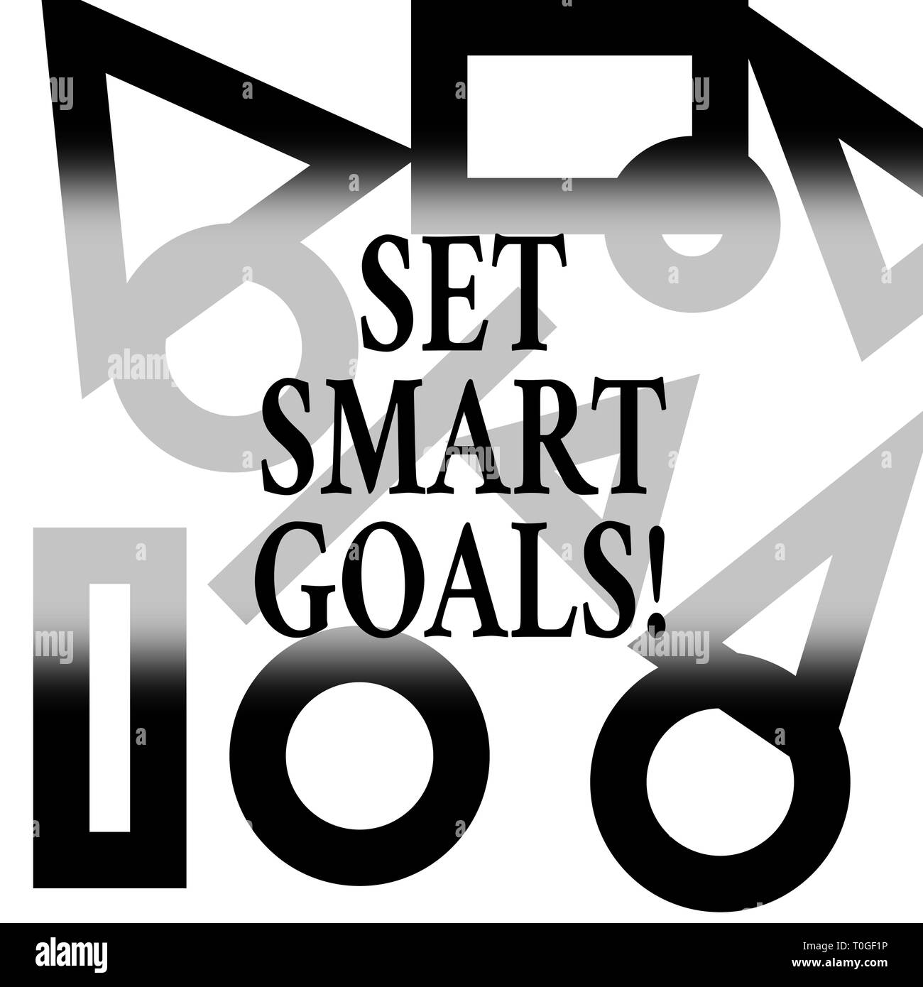 Conceptual Hand Writing Showing Set Smart Goals Concept Meaning List To Clarify Your Ideas Focus Efforts Use Time Wisely Different Geometric Shapes O Stock Photo Alamy