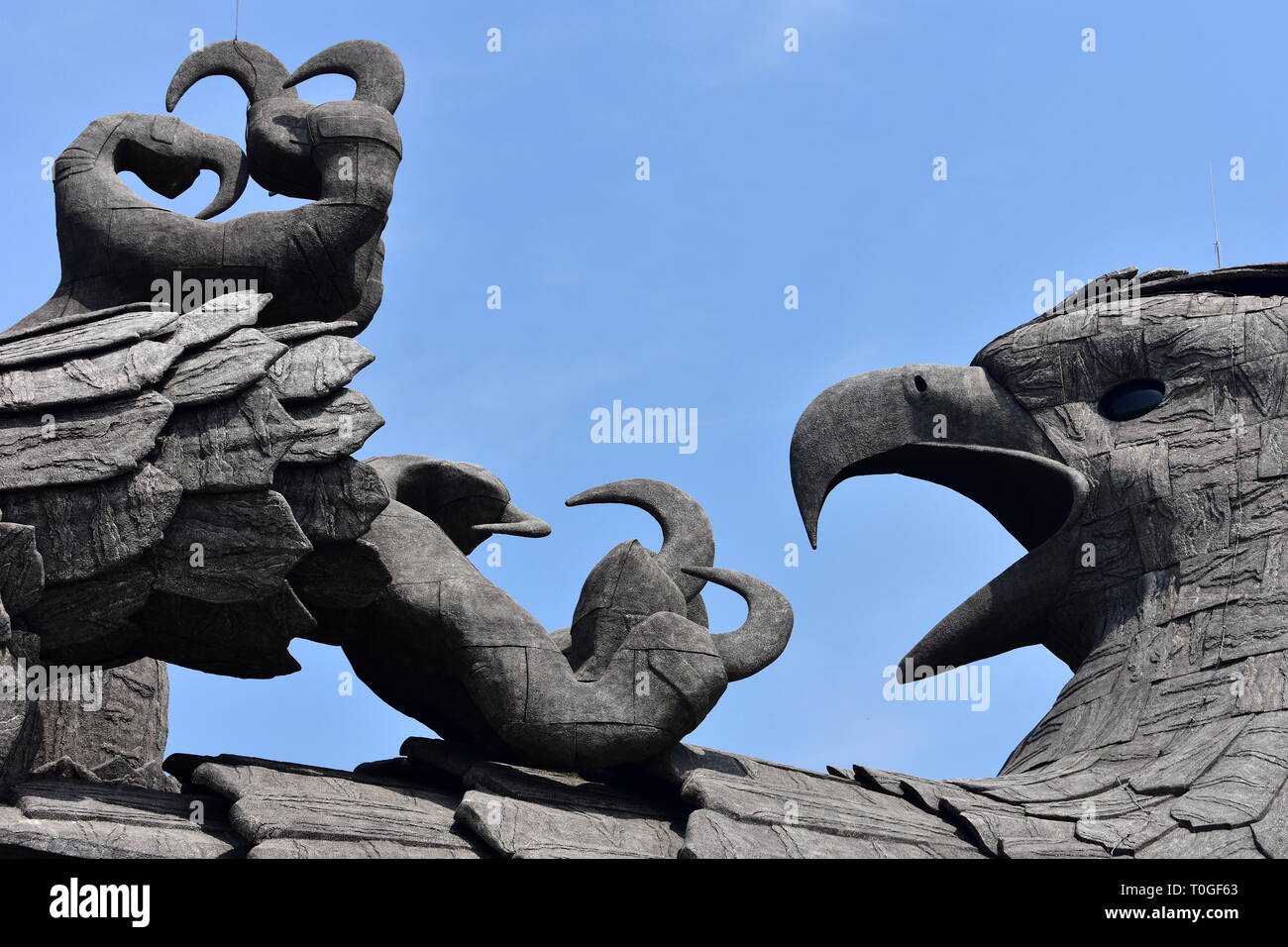 Kollam, Kerala, India March 2, 2019 The biggest concrete bird