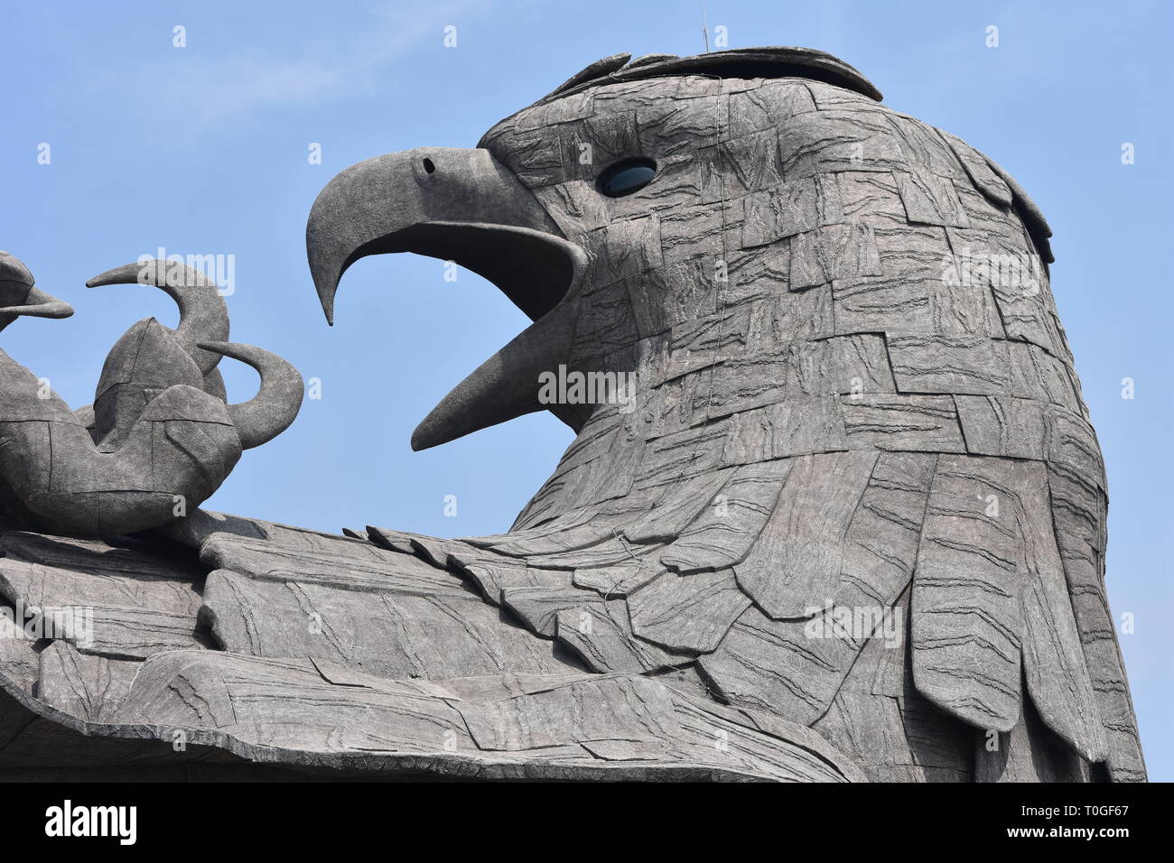 Kollam, Kerala, India - March 2, 2019 : World’s largest bird sculpture Stock Photo