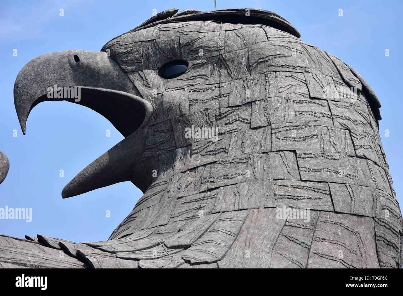 Kollam, Kerala, India March 2, 2019 The biggest concrete bird
