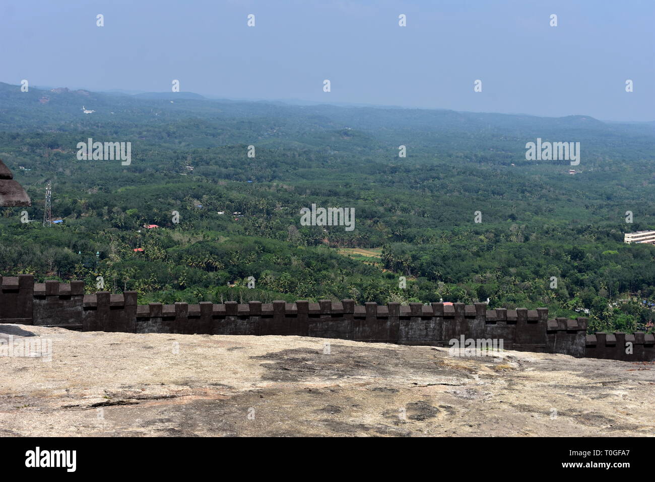 Kollam, Kerala, India - March 2, 2019 : Elephant Rock Hill Stock Photo