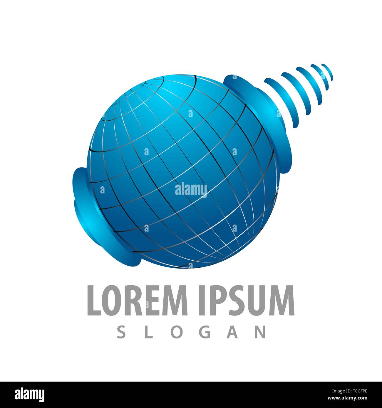 Global sphere app world concept design. Symbol graphic template element ...