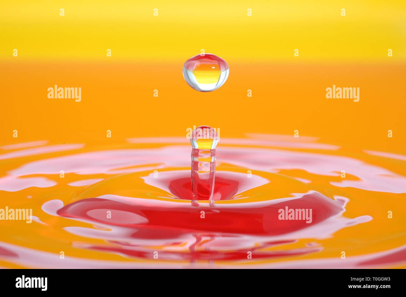 Drop closeup ripple splash hi-res stock photography and images - Alamy