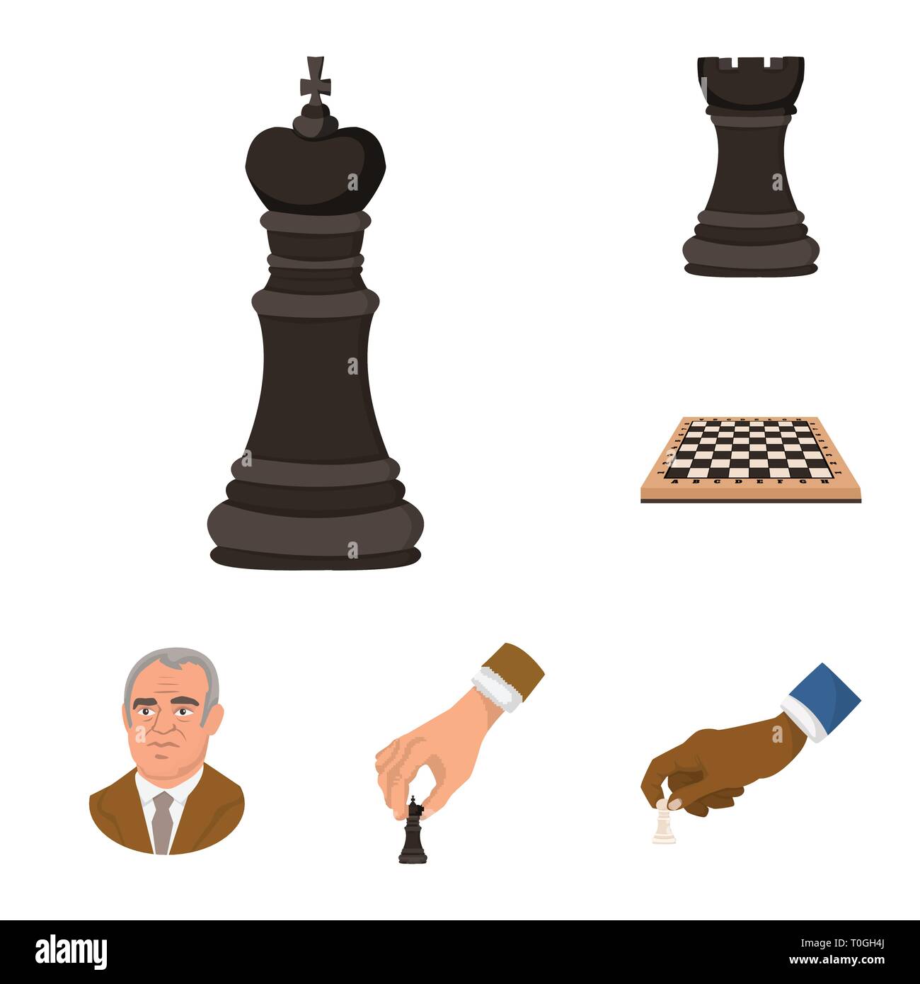 Avatar Businessman Silhouette with Chess King Stock Vector Illustration of professional adult 165636296