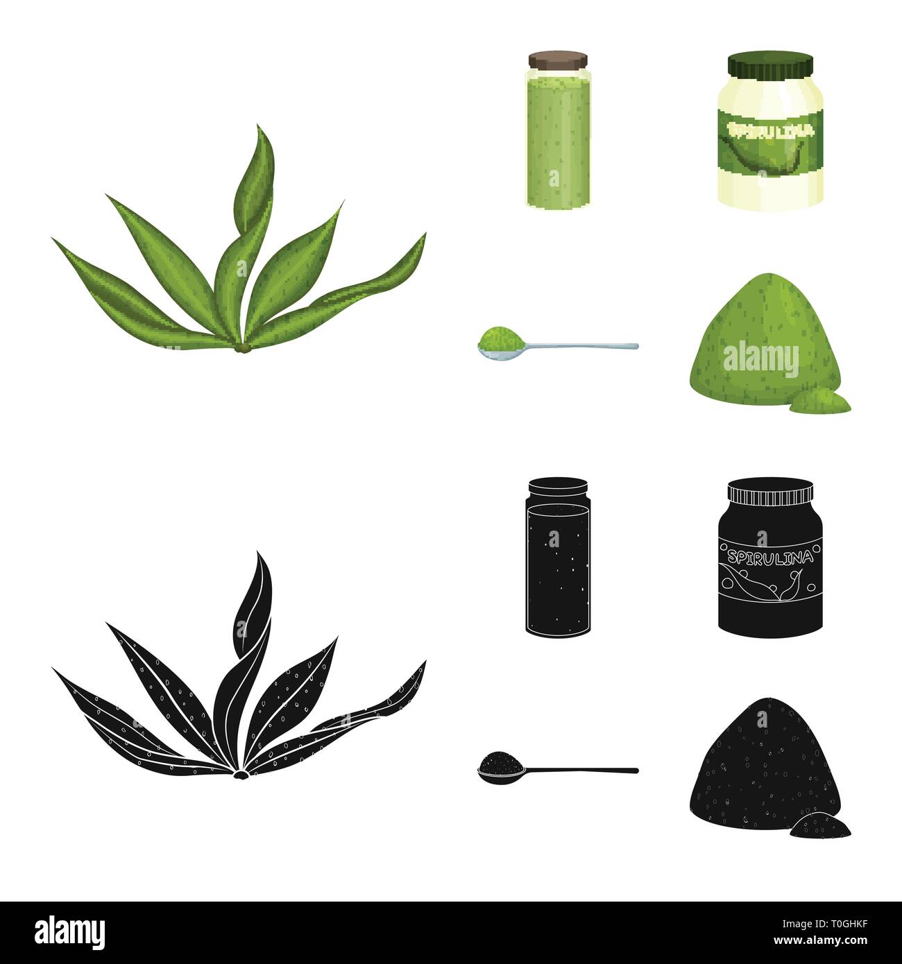 algae,smoothie,supplement,healthy,dried,organic,glass,bottle,spoon ...