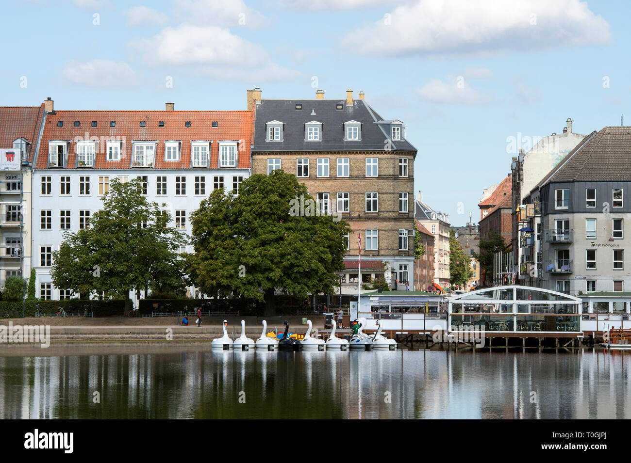 Scandinavia, Denmark, Copenaghen, The Lakes, Peblinge Lake Stock Photo