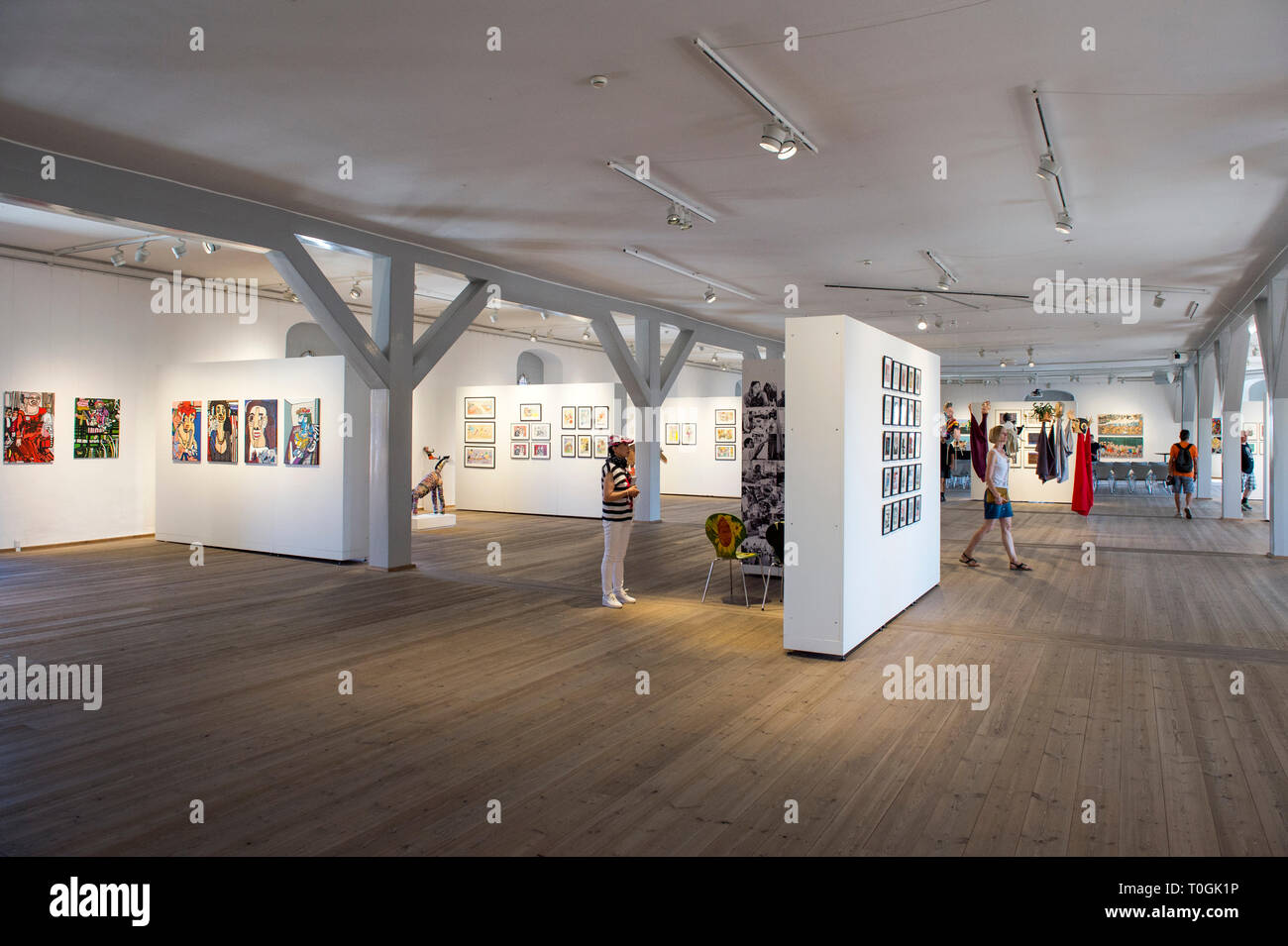 Denmark, Copenaghen, Rundetaarn, the Round Tower, exhibition hall Stock Photo