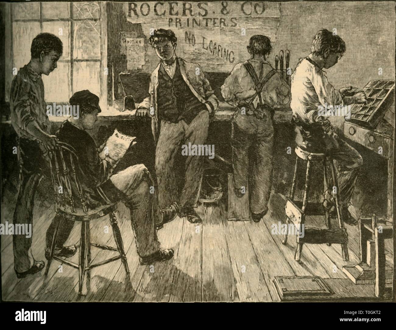 Typesetting 19th Century High Resolution Stock Photography and Images ...