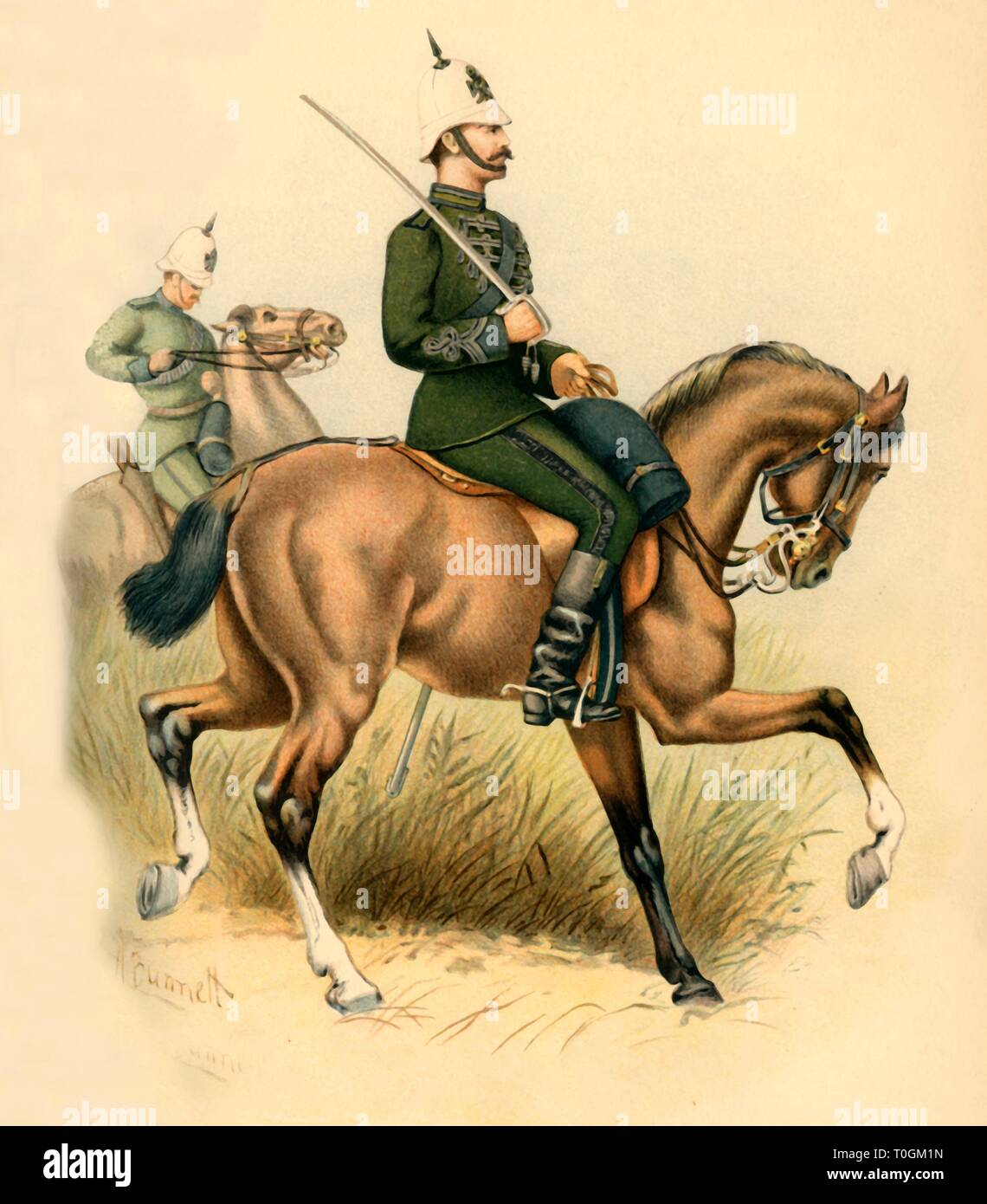 'The Cape Mounted Rifles', 1890. Creator Godfrey Douglas Giles Stock