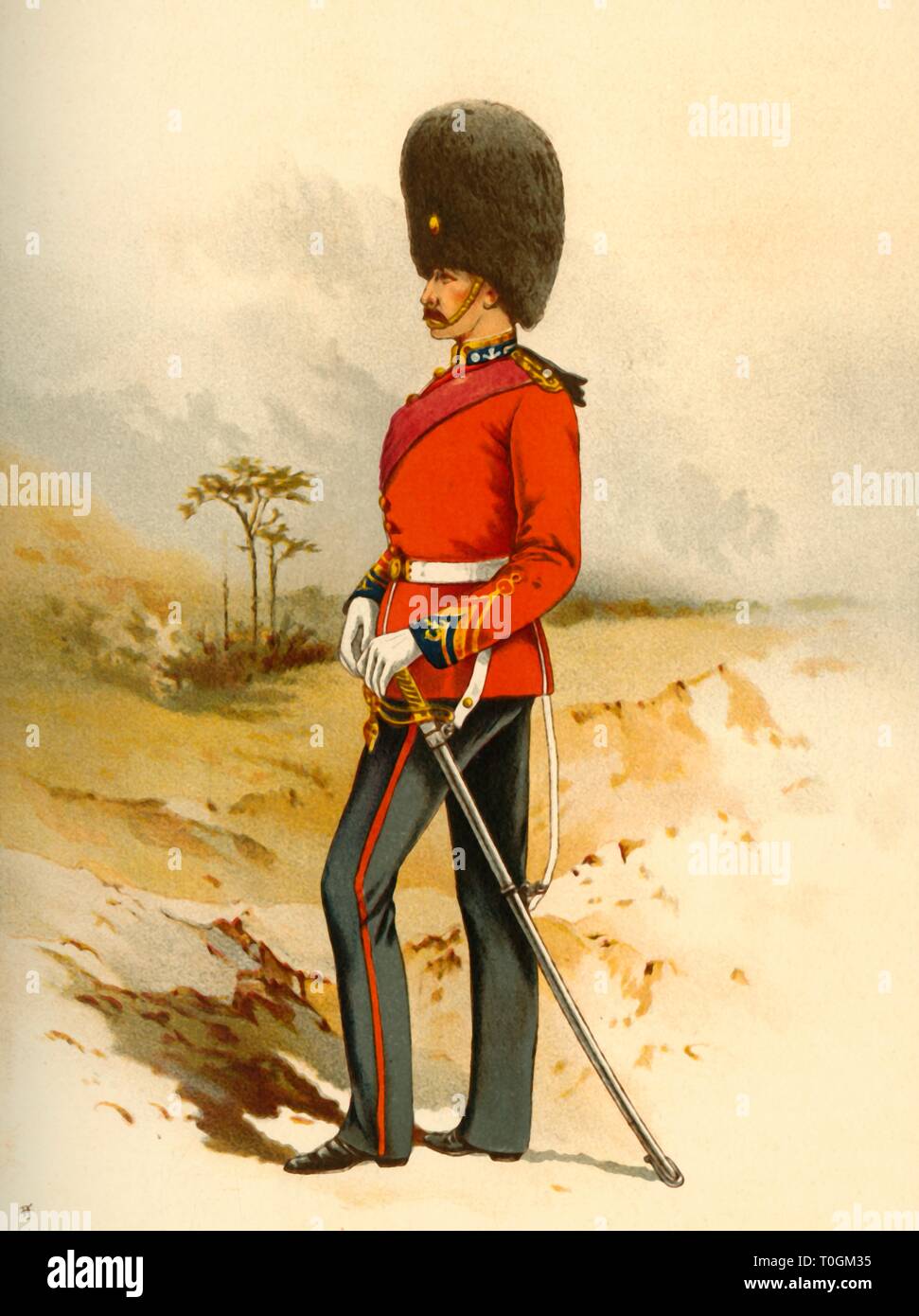 'The 23rd - Royal Welsh Fusiliers', 1890. Creator: Godfrey Douglas Giles. Stock Photo