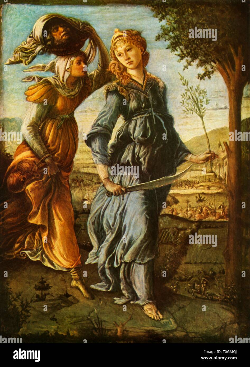 'The Return of Judith to Bethulia', c1470, (1937). Creator: Sandro Botticelli. Stock Photo