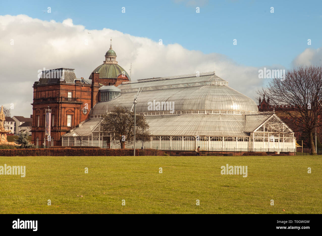 The Peoples Palace greenhouse on glasgow Green Scotland Stock Photo Alamy