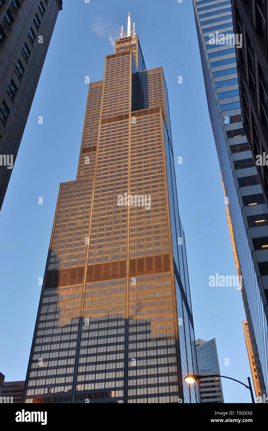CHICAGO, IL -24 FEB 2019- View of the Legacy, a modern residential ...