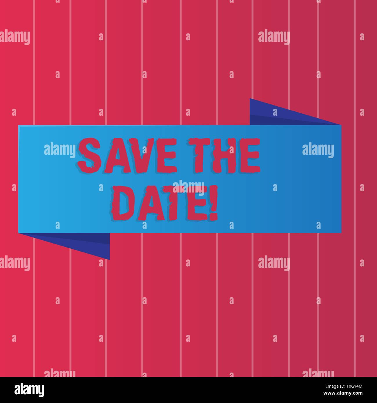 Writing Note Showing Save The Date Business Concept For