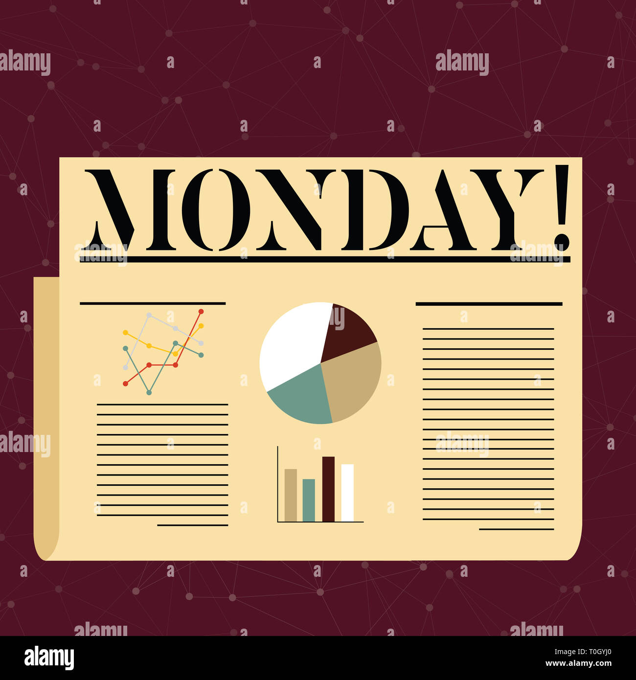 Conceptual hand writing showing Monday. Concept meaning First day of ...