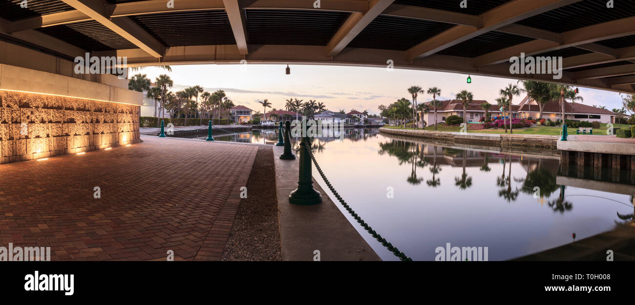 Under the Crossing the Herbert R. Savage Bridge on Collier Boulevard