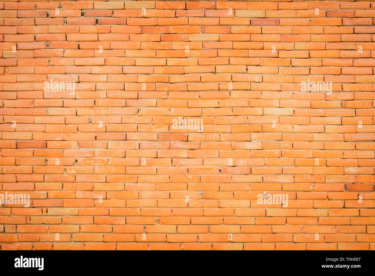 Orange Brick Wall Antique Texture Background Abstract