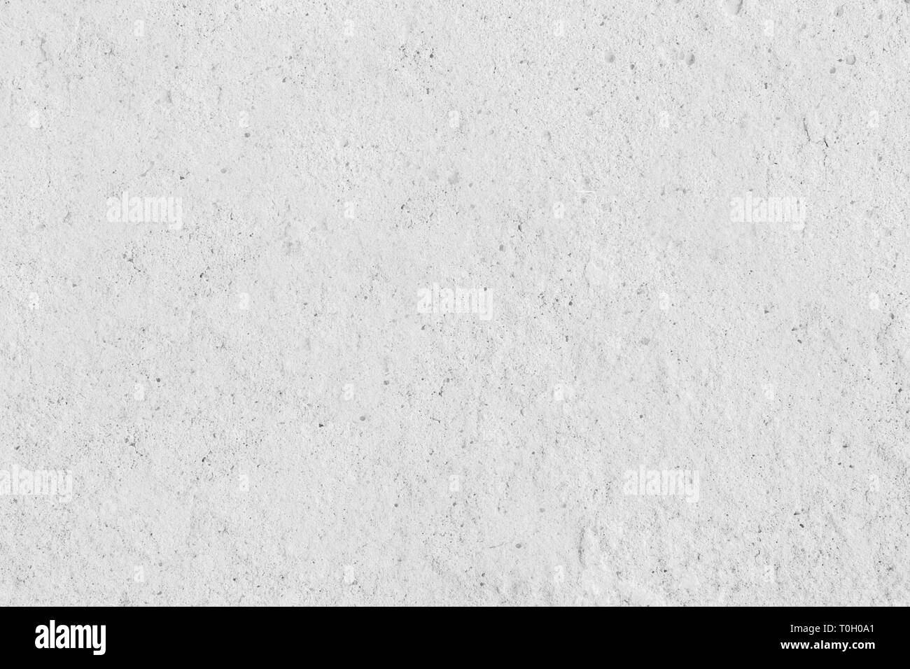 White concreted wall for interiors or outdoor exposed surface polished concrete. Cement have sand and stone of tone vintage, natural patterns old anti Stock Photo
