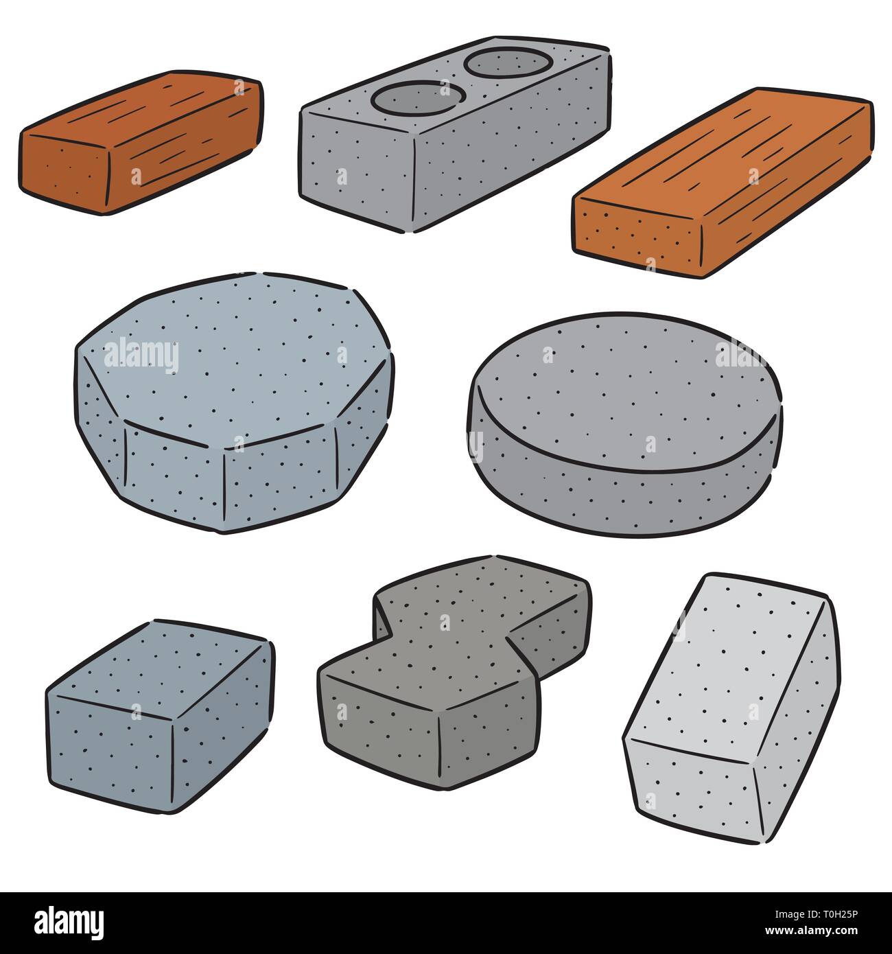 vector set of brick Stock Vector Image & Art - Alamy