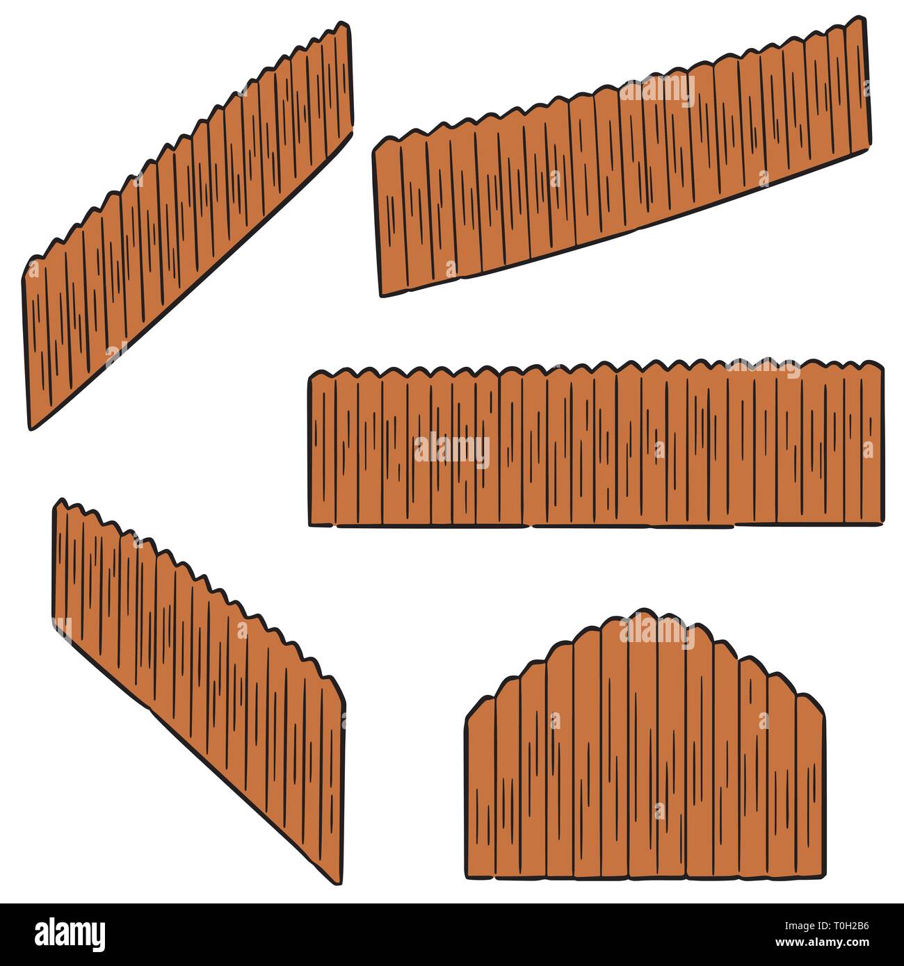 vector set of fence Stock Vector Image & Art Alamy