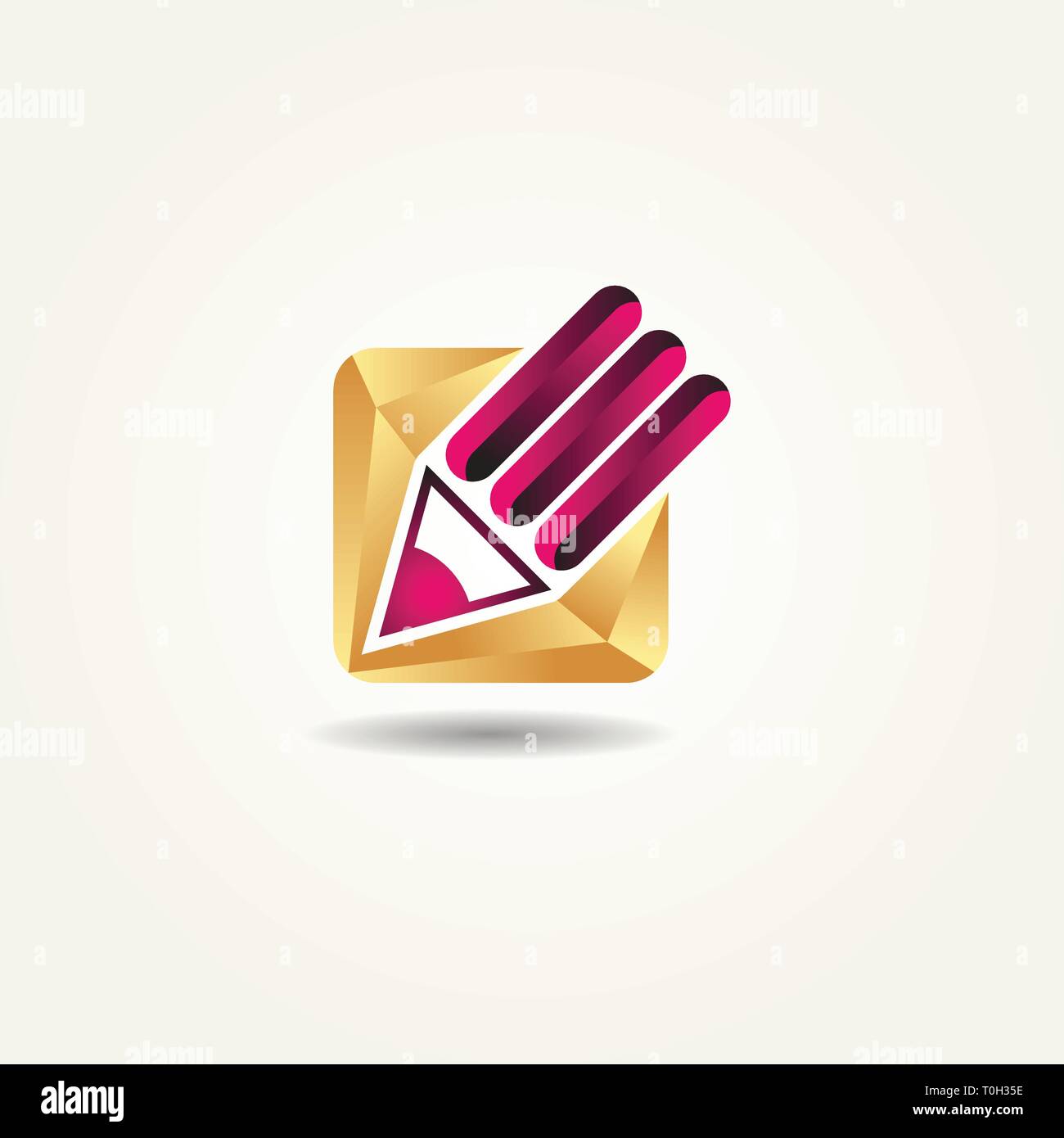 Pencil icon with elegant design Stock Vector Image & Art - Alamy