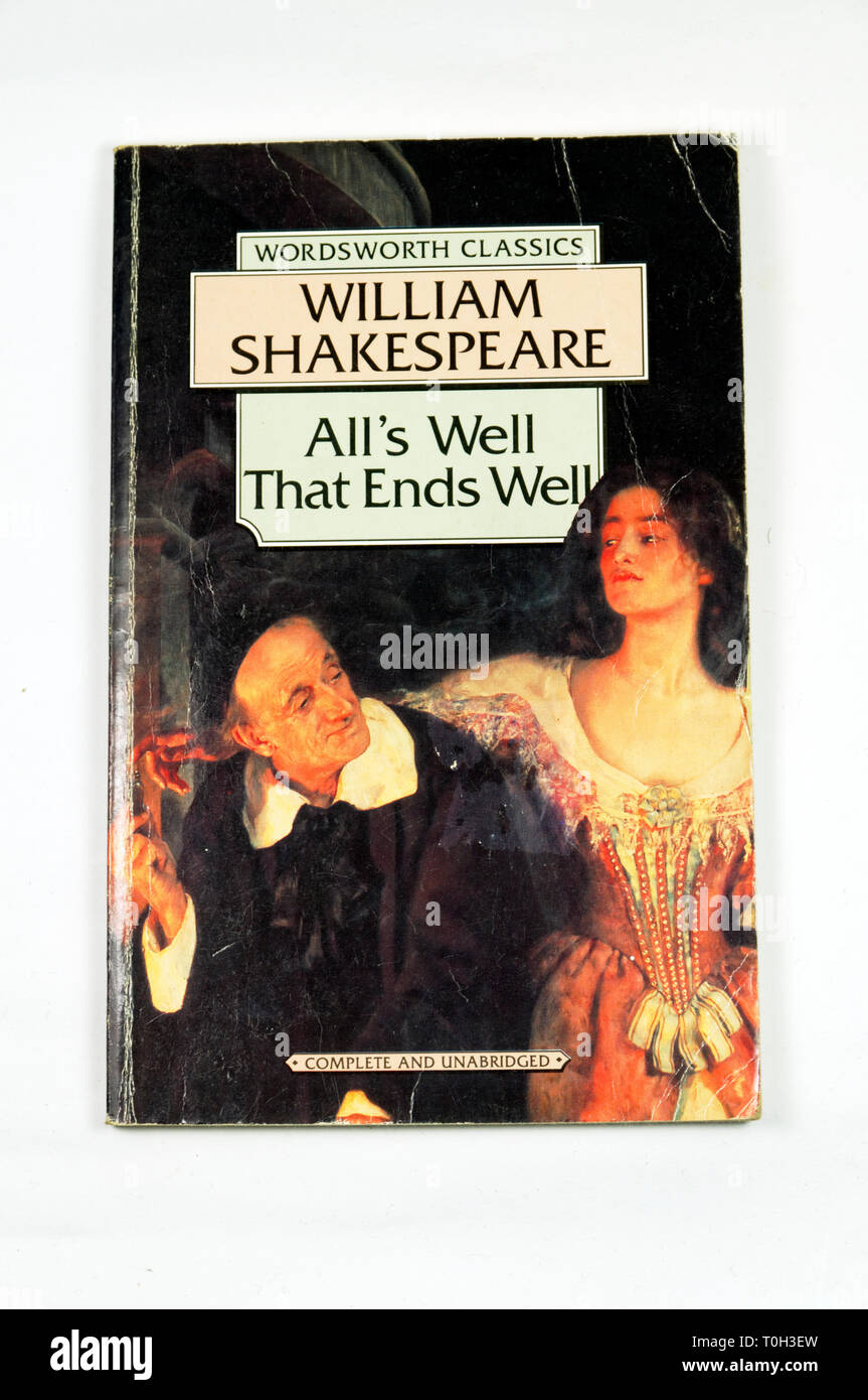 Wordsworth Classics All's Well That Ends Well by William Shakespeare Stock Photo
