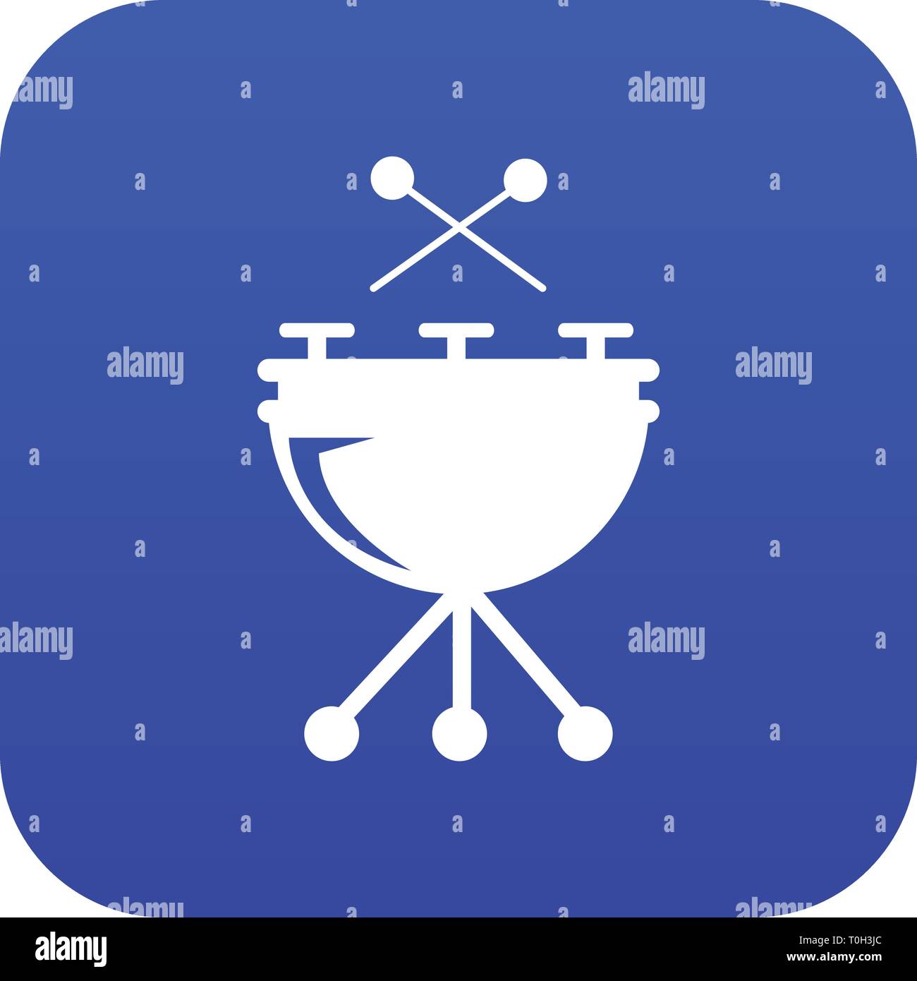 Drums icon blue vector Stock Vector Image & Art - Alamy