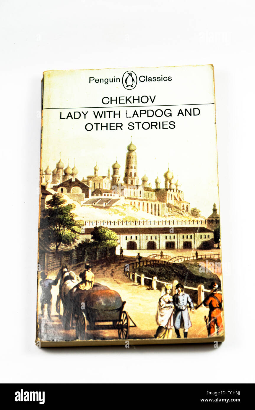 Penguin Classics translation of Lady With Lapdog and Other Stories by Chekov Stock Photo
