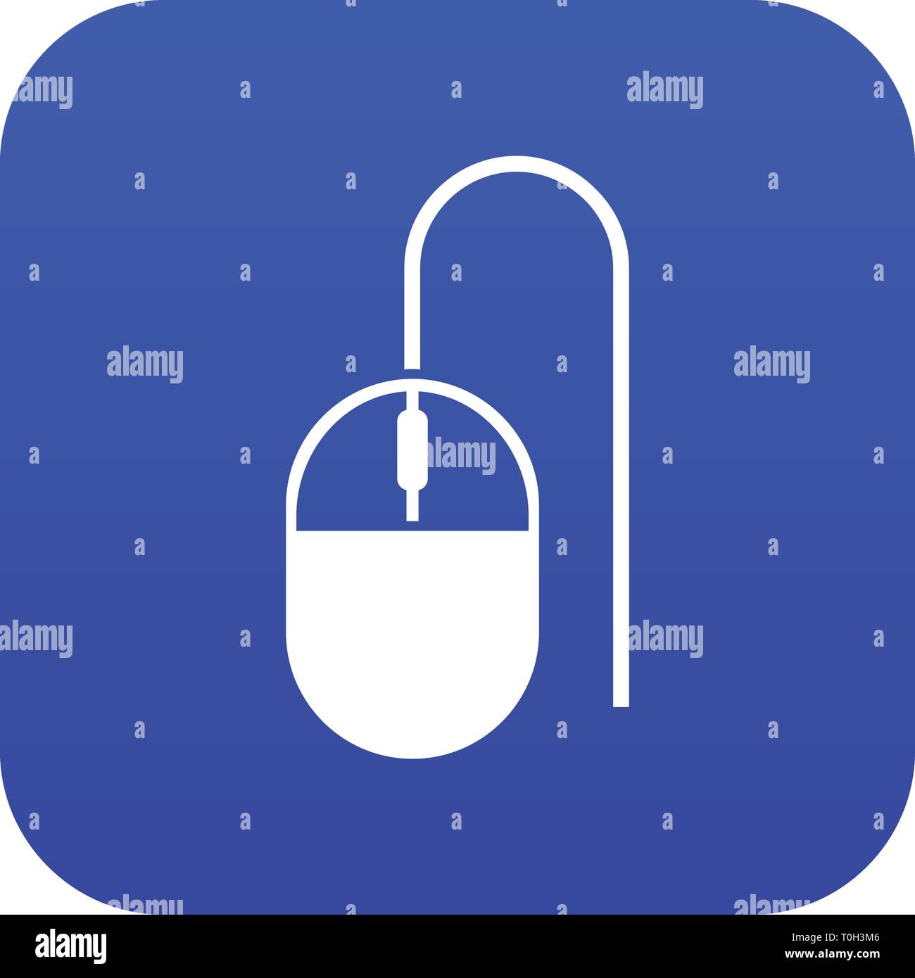 Computer mouse icon digital blue Stock Vector Image & Art - Alamy