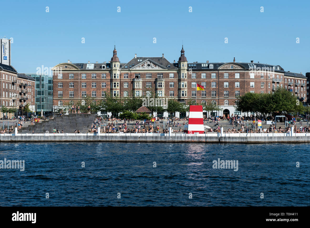 Denmark, Copenaghen, Islands Brygge Harbour Bath Stock Photo Alamy