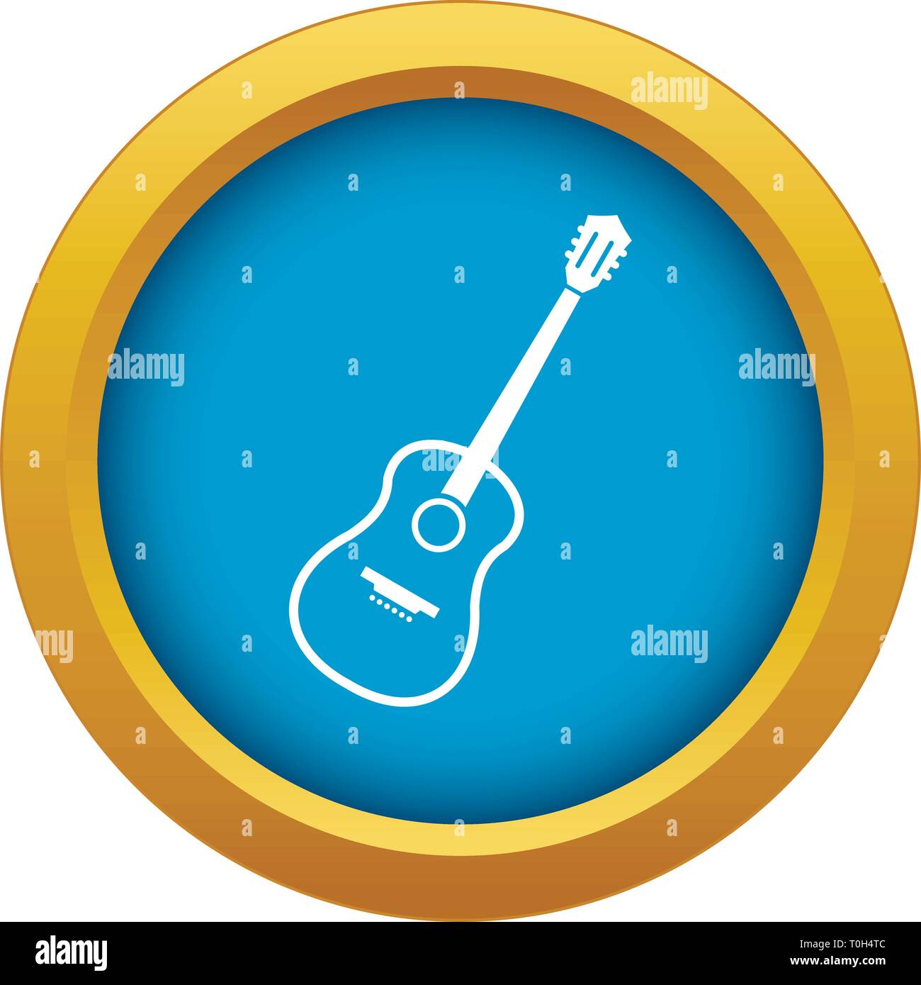 Charango Icon Blue Vector Isolated Stock Vector Image Art Alamy