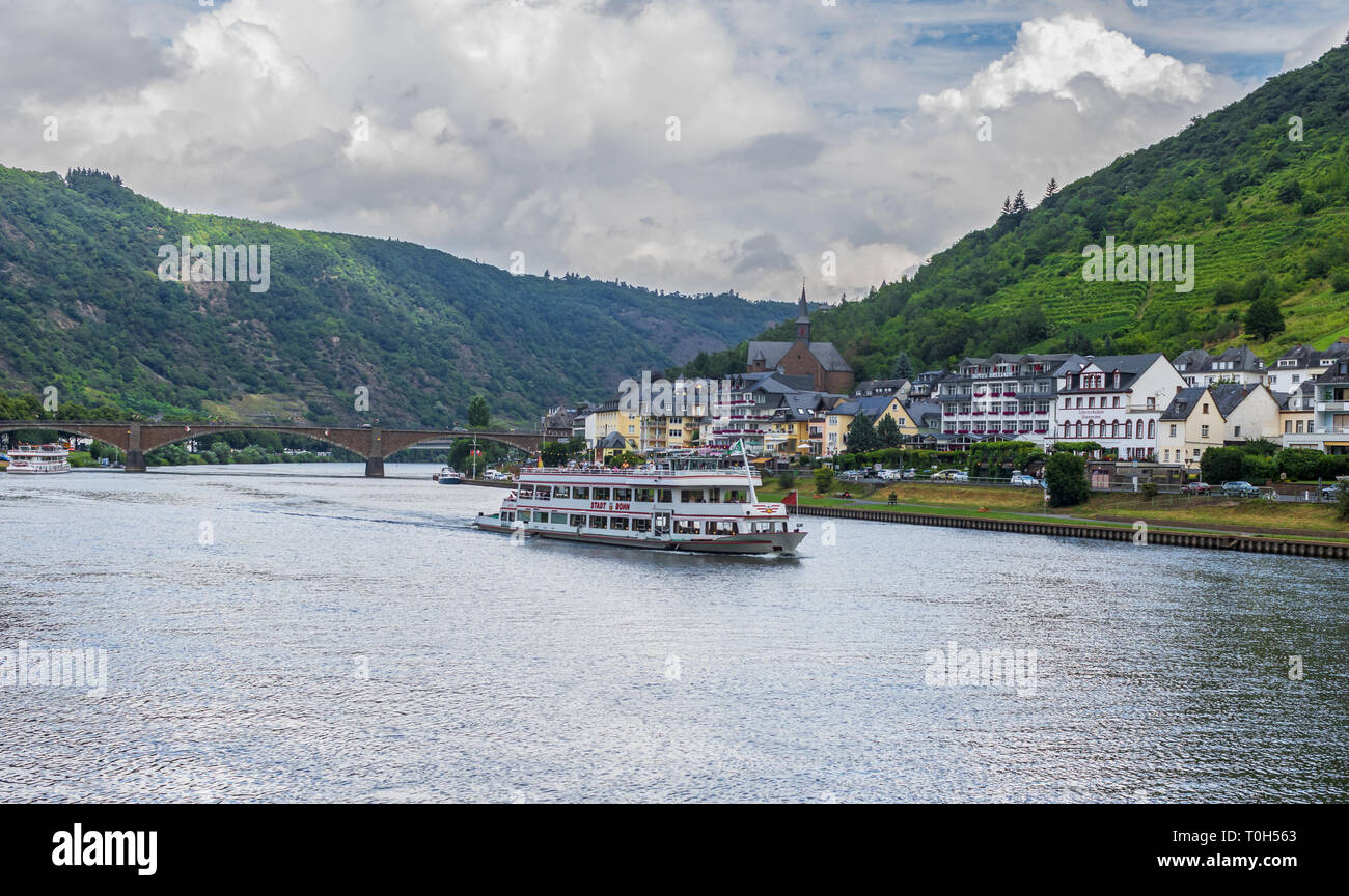 Moselle Valley, Germany famous for its white wine production, the