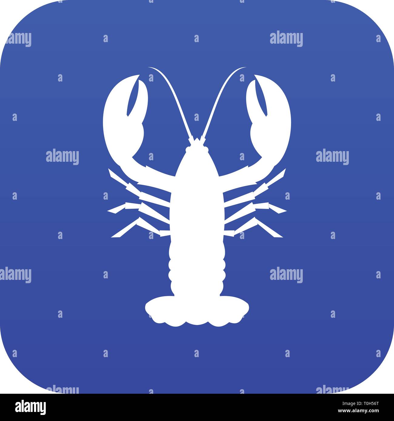Crayfish icon digital blue Stock Vector Image & Art - Alamy