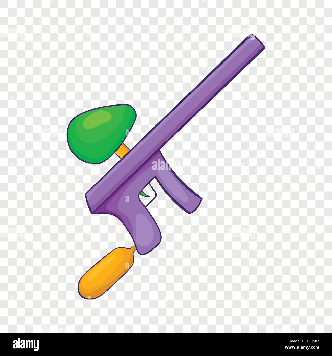 Paintball gun icon in cartoon style Stock Vector Image & Art - Alamy