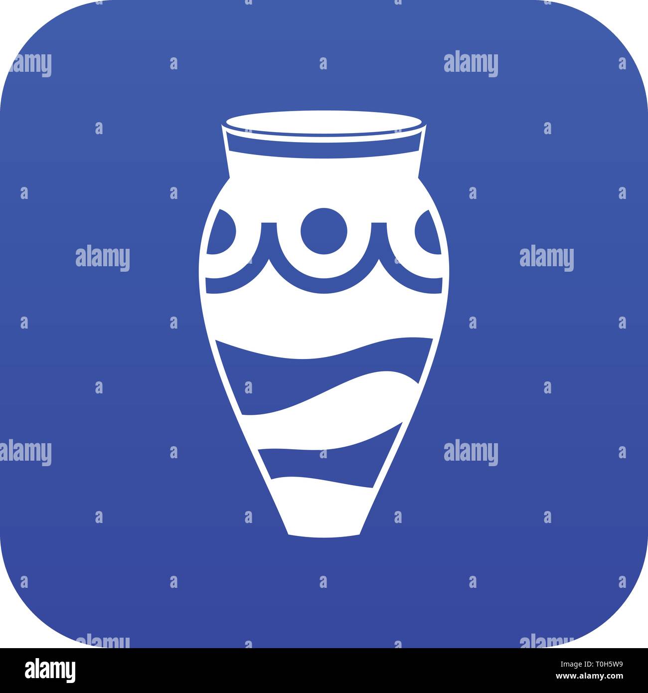 Empty vase icon digital blue Stock Vector Image & Art - Alamy