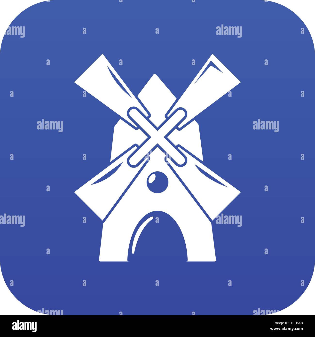 Windmill icon blue vector Stock Vector Image & Art - Alamy